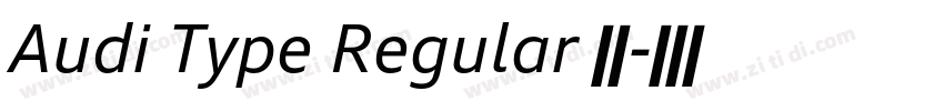 Audi Type Regular 字体字体转换